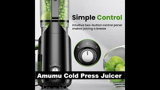 Amumu Cold Press Juicer Review Unlock the Power of Slow Masticating Machines [upl. by Ayekal89]