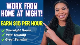 Overnight WorkFromHome Jobs Make 15Hour Helping Customers At Night Apply Now [upl. by Aeslek465]