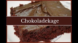 Chokoladekage  Sådan laver du en lækker svampet chokoladekage [upl. by Esiuqcaj]