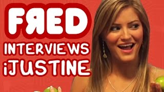 Fred Interviews iJustine  Figgle Chat [upl. by Moncear]