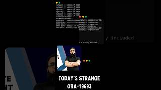 Ora19693 backup pieceTodays strange ora error education database oracle [upl. by Nakasuji]