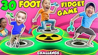 30FT GIANT FIDGET SPINNER GAME Challenge [upl. by Ojadnama972]