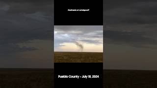 Gustnado Landspout or Dirt Devil Pueblo Colorado July 18 2024 Video by Maxwell Soell [upl. by Atteve484]