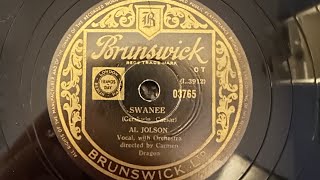 Swanee  Al Jolson  Brunswick  HMV 157 Gramophone [upl. by Erme]