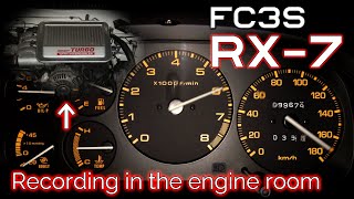 Must listen【Engine room sound】FC3S RX7 full acceleration testup to max speed【ASMR】 [upl. by Corotto]