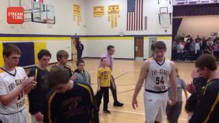 Tri State Tigers Boys Basketball vs LidgerwoodWyndmere Warbirds February 13 2017 [upl. by Fenella]