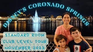 Disneys Coronado Springs Resort Club Level Standard Room TourNovember 2023Gran Destino Tower [upl. by Drageruaeb]