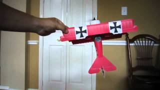 Z8RC Flyzone Fokker Dr1 Champ Conversion [upl. by Stronski]