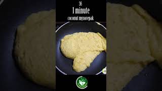 Coconut Mysorepak  1 minute Recipe Shorts PuviyaKitchen [upl. by Munmro]