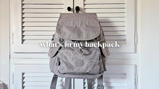 whats in my backpack 🎒 kipling city pack s review [upl. by Geesey]