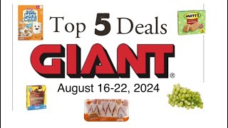 Top 5 Deals at Giant August 1622 2024 [upl. by Elockcin115]