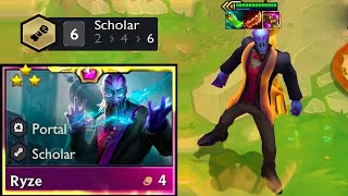 6 Scholar Ryze Carry⭐⭐⭐  TFT SET 12 [upl. by Neema595]