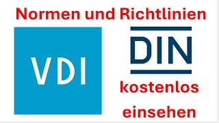 DINNorm und VDIRichtlinien kostenlos einsehen  Normen Infopoints in Deutschland [upl. by Barbee]