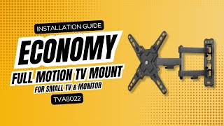 Full Motion TV Wall Mount for Small TVs amp Monitors  Easy Installation  TVA8022 [upl. by Teiv]