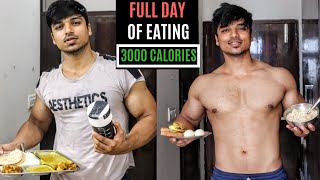 Full day of EATING🇮🇳 3000 calories INDIAN Bodybuilding Diet Plan [upl. by Siloum]