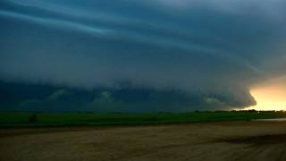 Amazing Shelf Cloud Time Lapse HD [upl. by Ojiram]