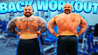 Worlds STRONGEST Back Workout  Eddie Hall ft Brian Shaw [upl. by Gorey712]