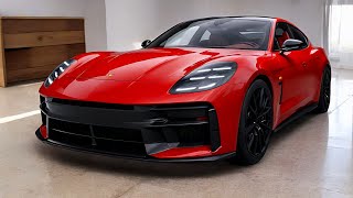 NEW 2025 Porsche Panamera GTS Wild V8 Carmine Red  Interior And Exterior [upl. by Atinihc]