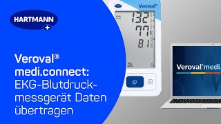 Veroval® mediconnect  EKGBlutdruckmessgerät Daten übertragen [upl. by Nuj]