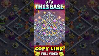 New TH13 Base for WarCWLTrophy Pushing 🔥 STRONGEST Town Hall 13 Base clashofclans [upl. by Malca]