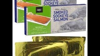 Trident Wild Alaskan Smoked Sockeye Salmon review [upl. by Oirogerg]