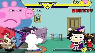 MUGEN Impetration 41 Team Super Better Mario VS Team Peppa Pig [upl. by Edmond]