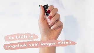 Zo blijft je nagellak véél langer zitten  Fashionchick [upl. by Ordep]