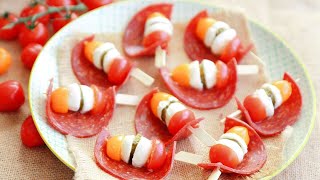 Recette  Minibrochettes apéro au chorizo [upl. by Kcirdlek903]