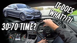 2017 MERCEDES C200 COUPE DRIVING POVREVIEW  BORING [upl. by Hsak]