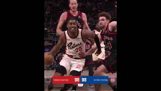 Raptors vs Pistons wild Ending [upl. by Cherry]