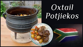 How To Cook Oxtail Potjiekos  Beef Potjie  South African Food potjiekos potjie braai oxtails [upl. by Tloc]