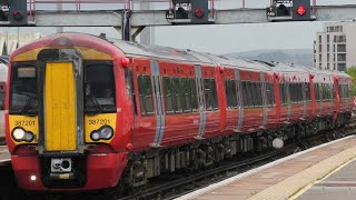 Gatwick Express 387201 Debranded  387219 Arrives At Brighton From London Victoria  3rd July 2024 [upl. by Ellenrahs]