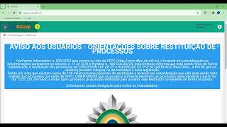 AVISO no SisGCorp sobre restituição dos processos de CONCESSÃO DE CR PF e AQUISIÇÃO DE PCE [upl. by Landon]