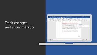 Track changes and show markup in Microsoft Word [upl. by Brader]