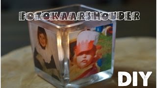 DIY Foto kaars houder maken  Leuk als cadeautje  Knutselen  CreaBella [upl. by Adnarrim186]