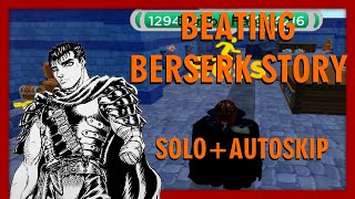 BEATING BERSERKLAIR STORY SOLO WITH AUTOSKIP  All Star Tower Defense  ROBLOX [upl. by Holmann880]