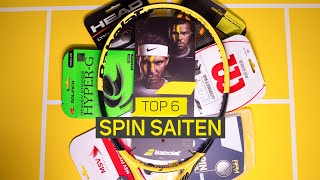 Topspin Spieler aufgepasst  Top 6 Tennissaiten für Spin [upl. by Jamesy]