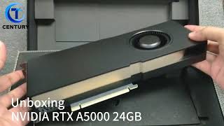 Unboxing NVIDIA RTX A5000 24GB GPU [upl. by Zawde282]