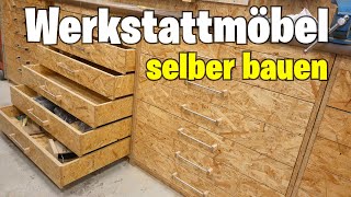 Werkstattmöbel Selber Bauen Der Schubladenschrank [upl. by Gilbye]