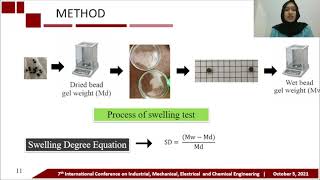 ICIMECE2021 CE39Synthesis of Superabsorbent Hydrogel Based on Banana Peel Ivan Satritama 1 [upl. by Lleznod685]