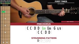 First Times Guitar Cover Ed Sheeran 🎸Tabs  Chords [upl. by Territus]