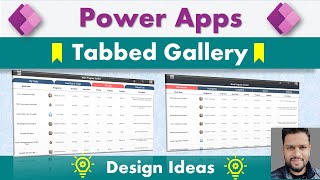 How to create Dynamic or Custom Tab for Power Apps Gallery PowerApps​ Gallery Tabs​ [upl. by Oibesue409]