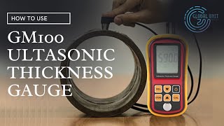 How to Use GM100 Ultrasonic Thickness Gauge [upl. by Engenia]