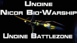 Star Trek Online  Nicor BioWarship  Undine Battlezone [upl. by Nohsyar]