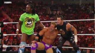 Raw Dolph Ziggler vs Zack Ryder  US Championship Match [upl. by Eitsyrc]