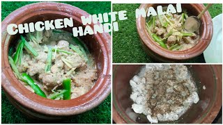 Chicken white handichicken malai handichicken boneless handi restaurant style [upl. by Harcourt648]