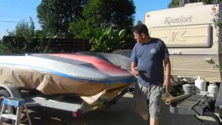 Gelcoating a Boat Part62  My Boat Restoration Project [upl. by Berwick]