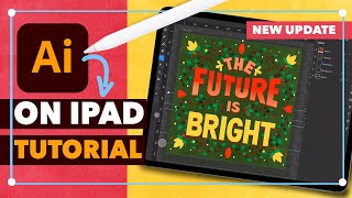 Adobe Illustrator for iPad Tutorial  App Overview  Lettering Tips [upl. by Gotthard]