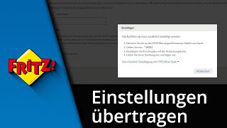 Fritzbox Einstellungen übertragen  FritzBox Daten übertragen ✅ Tutorial [upl. by Nottap]