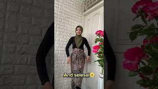 Tutorial rok lilit memakai ring shorts tutorial style fashion kuriak7 [upl. by Balas]